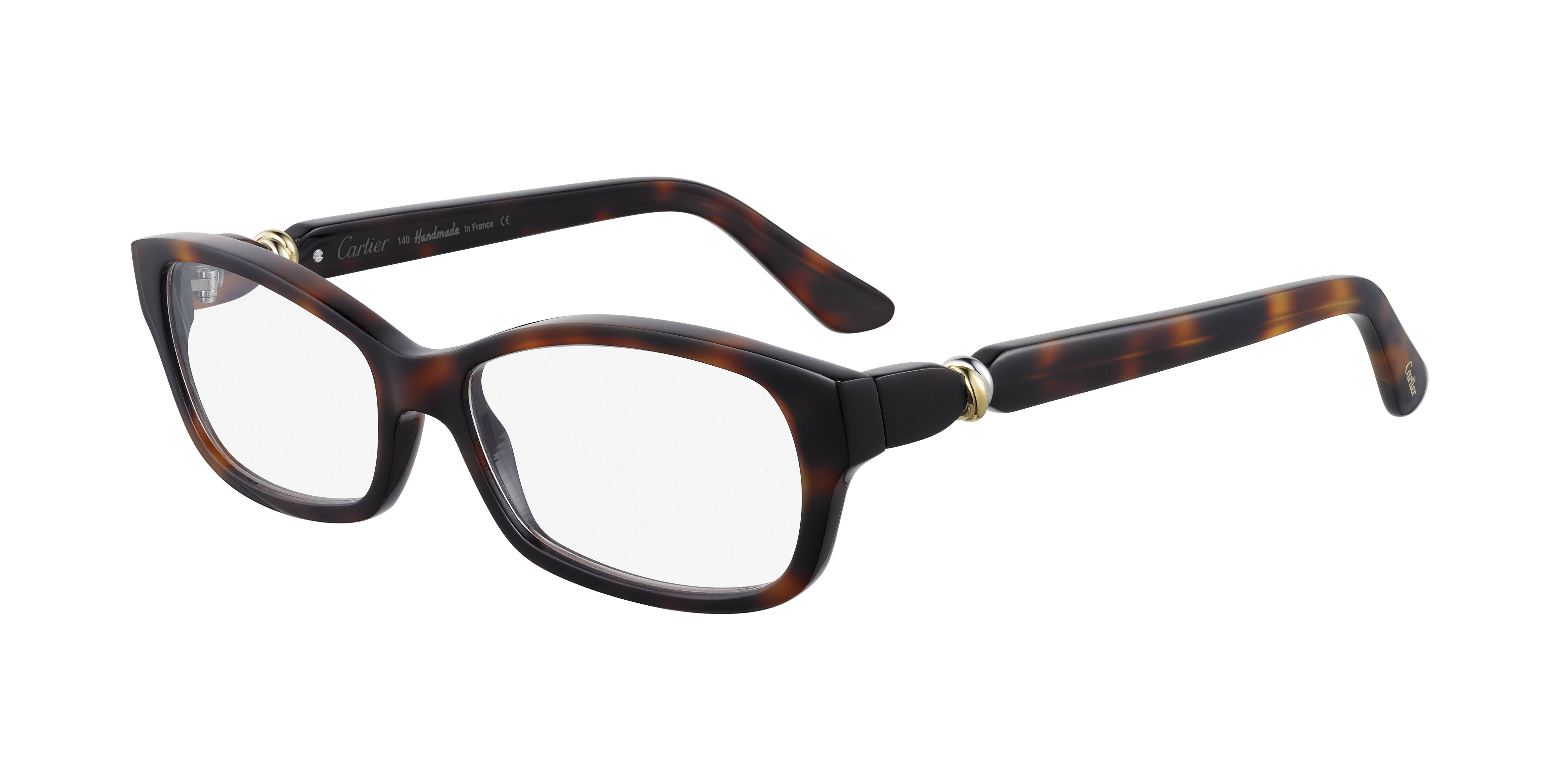 Cartier Red Wood Glasses with Gold C Decor and Black Lens – All Eyes On Me